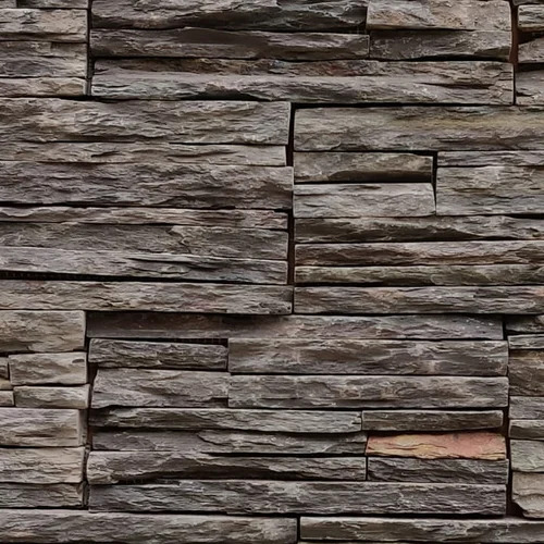 Sagar Black Sandstone Mosaic Wall Cladding Panel