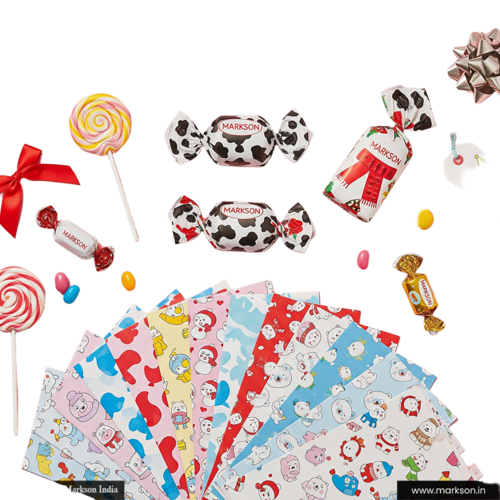 Wrappers Labels Stickers - Glossy Coated, Kraft Paper, A3-A1 Sizes, Multicolor CMYK Print, Waterproof, Self-Adhesive, Eco-Friendly