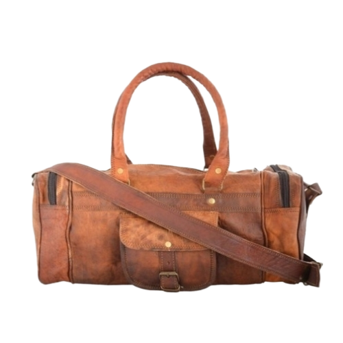 leather duffle bag