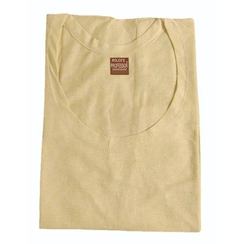 Men Cream Cotton Vest - Feature: Comfortable To Wear