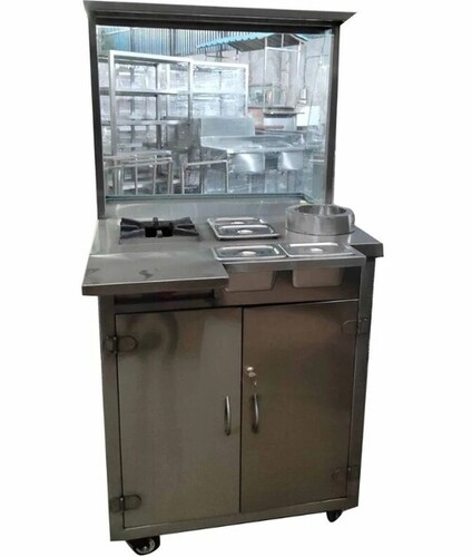 Steel Pain Puri Counter