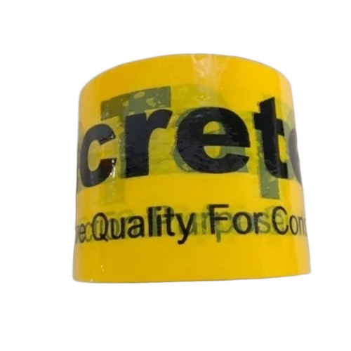 Yellow Concrete Tape - 72mm x 50m, Yellow, Removable Adhesive | Flexible, Waterproof, Durable for Repairing and Sealing Cracks and Joints
