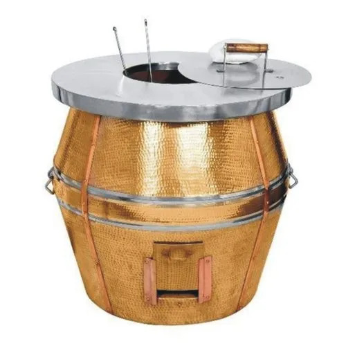 Copper Hammered Coal Tandoor