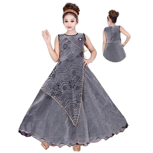 Kids Designer Velvet Gown