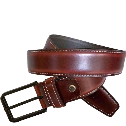 Dark Brown Leather Belt