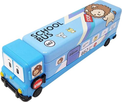 Double Decker Bus Shape Pencil Box