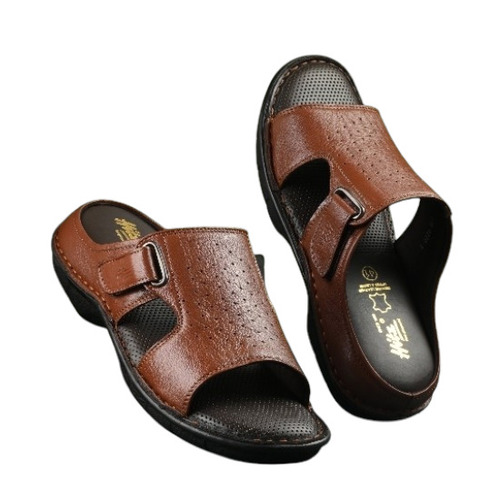 Mens Leather Comfort Slippers