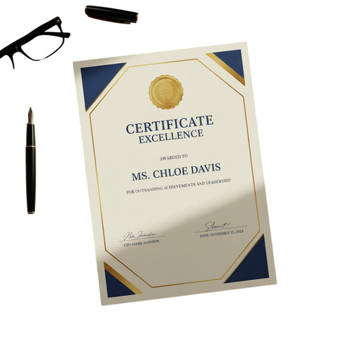 Premium Certificate Printing Service