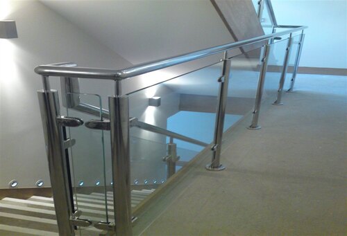 Stainless Steel Glass Staircase Railing