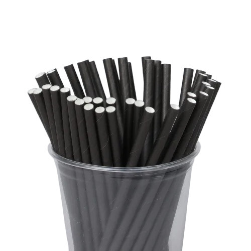 Black Colour Paper Straws
