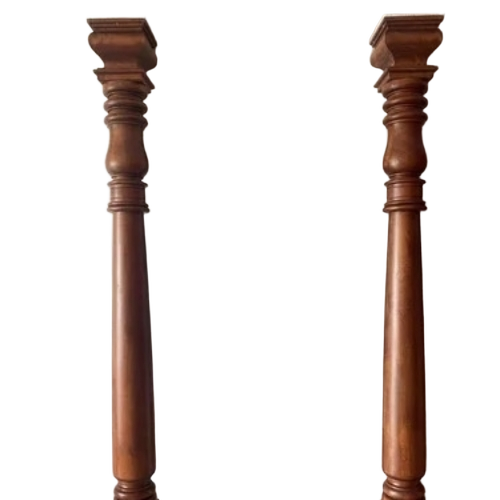Brown Wooden Pillar
