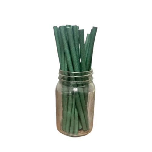 Green Colour Paper Straws