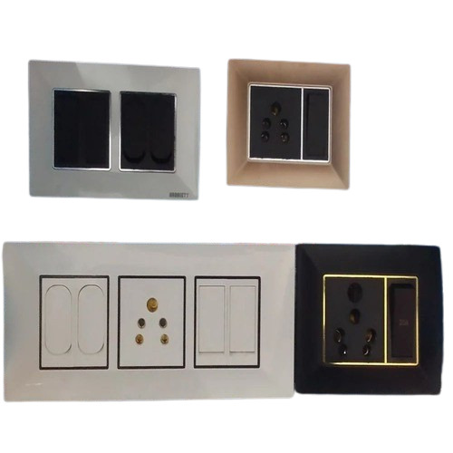 White Modular Electrical Switches