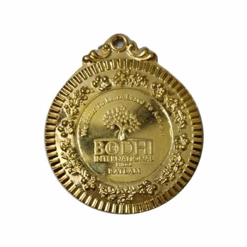6 Mm Gold Plated Medal - Packaging Type: Box