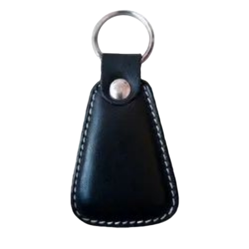 Black Leather Keychain