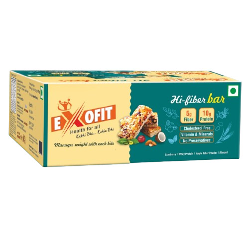 Exofit Hi- Fiber Nutrition Bar (35x6 Bars) - Best Before: 9 Months