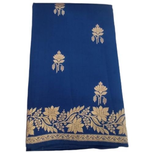Pure Banarasi Blue Katan Silk Saree