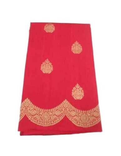 Red Katan Silk Saree - Color: Raw Mango