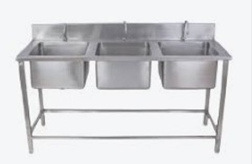 Ss Three Sink Unit