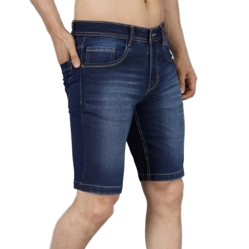 Navy Blue Denim Shorts