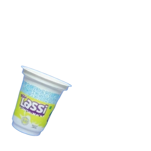 200ml Printed Plastic Malai Lassi Glass 