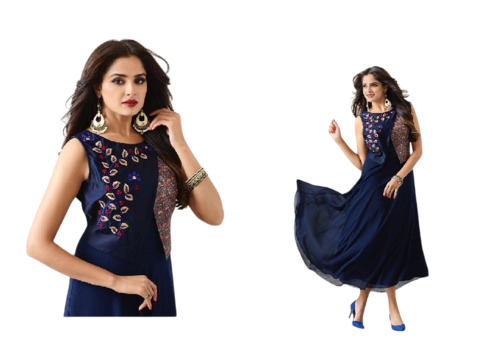 Trendy Georgette Kurits By Krivi Designer