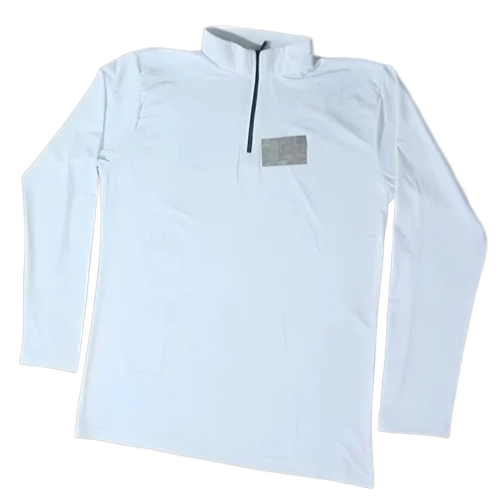 White Full Sleeve T Shirt - Soft Material, Classic White, Long Sleeves | No Fade, Comfortable Fit, Round Neck