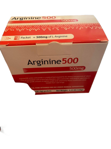 Arginine 500mg Dietary Supplement