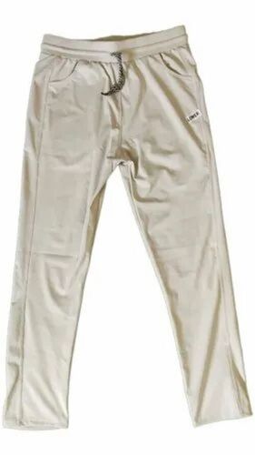 Mens White Cotton Lower