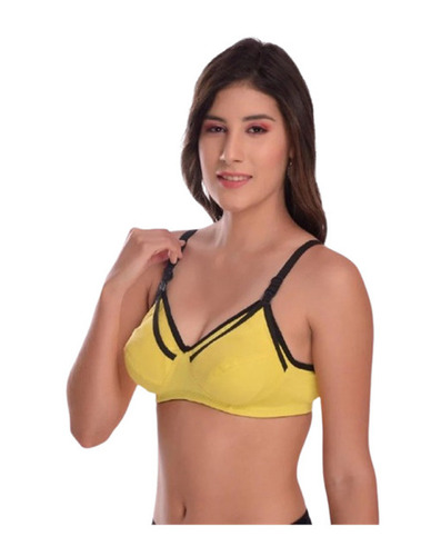 Yellow Cotton Bra