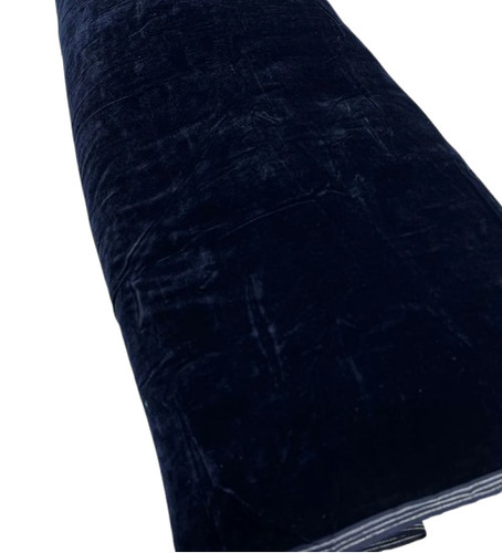 Mid Night Blue Elegant 9000 Micro Velvet Fabric 44 Inch - Application: Kurti