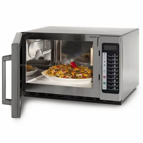 Commercial Microwave Oven - Color: Silver