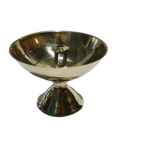 Plain Brass Diya Pooja Jyot - Color: Golden