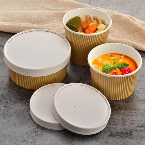 360 Ml Ripple Paper Food Container