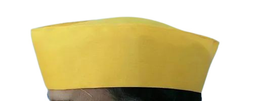 Plain Yellow Gandhi Topi