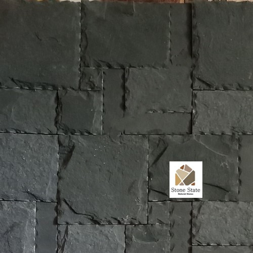 Black Kadappa Stone Wall Panel