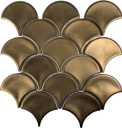 Golden Glass Mosaic Highlighter Tiles