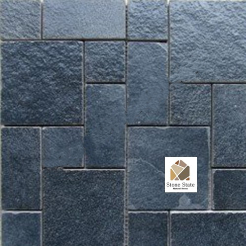 Himachal Black Mosaic Slate Stone - Size: 30