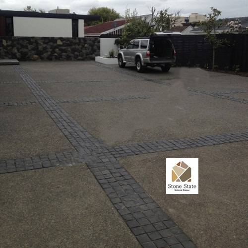 Kadappa Black Cobble Stone - Natural Stone Type: Limestone