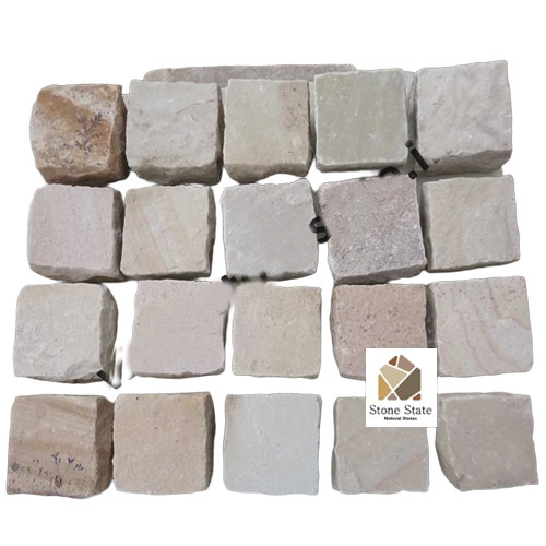 Mint Stone Cobbles - Natural Stone Type: Sandstone