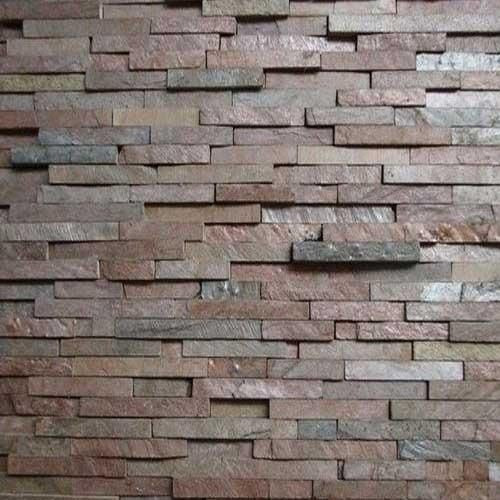 Mosaic Copper Waterfall Wall Stone - Stone Color: Mettalic