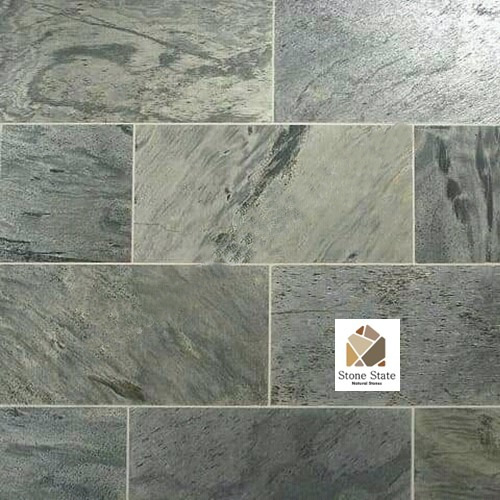 Silver Shine Quartzite Stone Slate - Stone Color: Grey