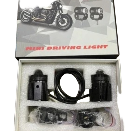 Mini Driving Light For Bike - Durable Rust Proof, Black Mini Bike Light
