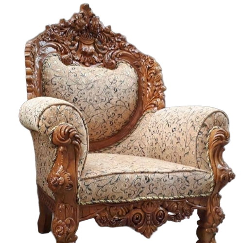 Teak Wood Maharaja Heavy Chair  - Application: Home