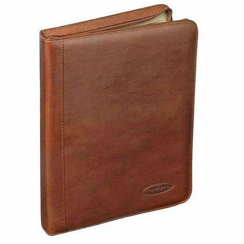 Brown Leather Conference Folder