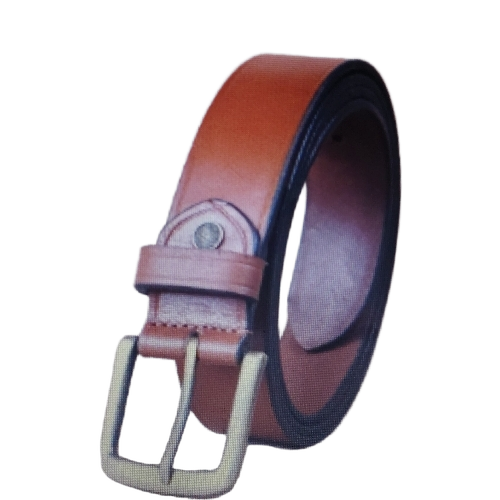 Brown Solid Leather Belt
