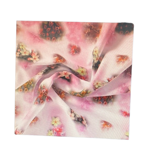 Pink flower digital print