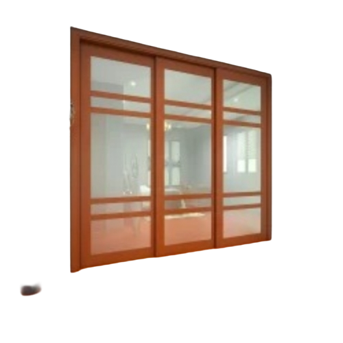 Brown Wooden Sliding Door