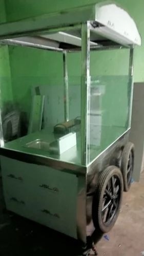 Stainless Steel Kiosk - Color: Silver