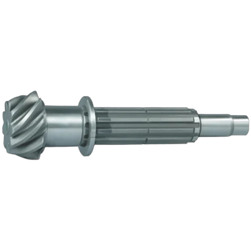 Pinion With Check Nut - Color: Silver